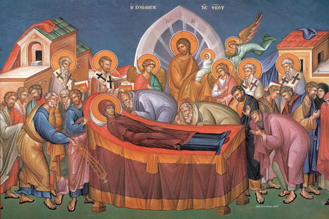icon of the Dormition of the  Mother of God
