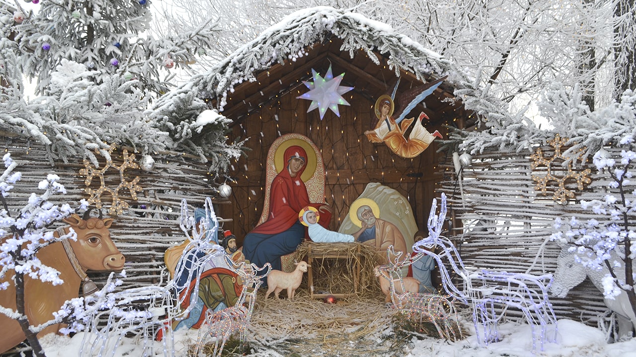 Nativity scene handmade