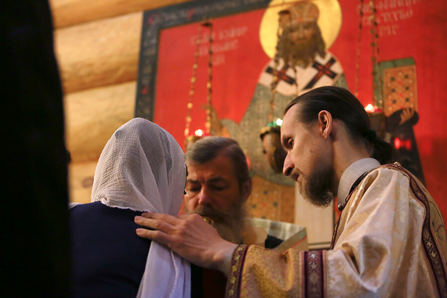 brother dmitriy at church service